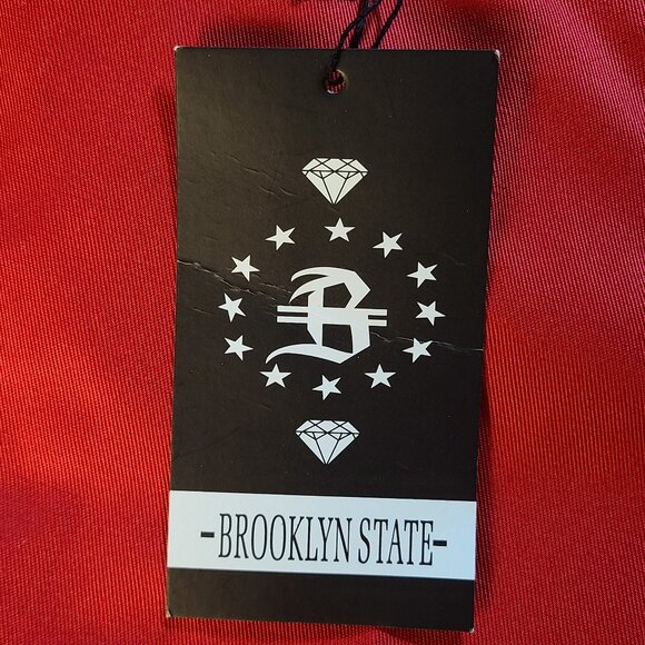 Brooklyn State Men's Red 36 Cargo Shorts With Belt New - Picture 8 of 9